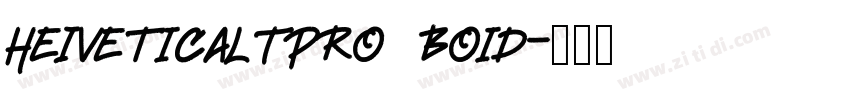 HeIveticaLTPro  Boid字体转换